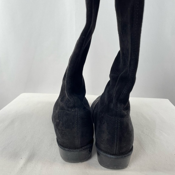 Stuart Weitzman Lowland Suede Over-the-Knee Boots in Black Size 7.5 - Picture 7 of 14